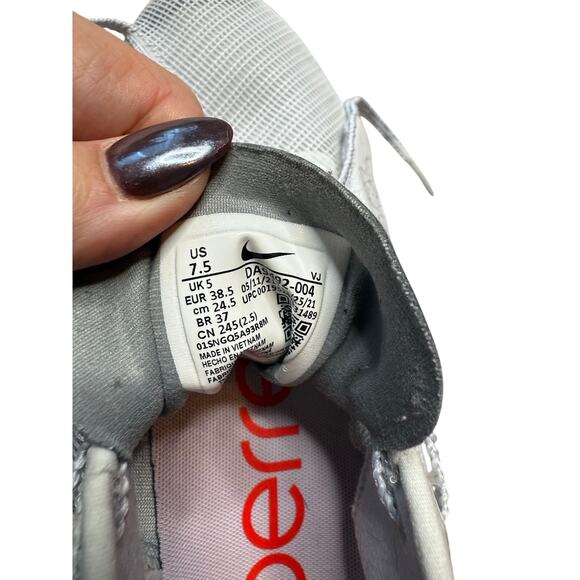 Nike Air Zoom SuperRep 3 Women’s 7.5 Pure Platinum Training Shoes Grey/Red - Picture 6 of 7